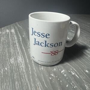 Jesse Jackson For President Mug 1988 Political Campaign Memorabilia Ceramic VTG